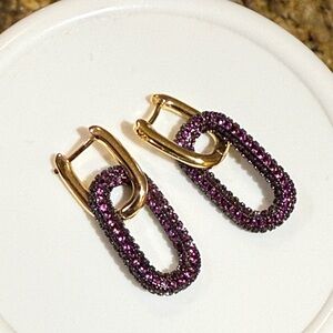 Pink and black earrings - 2 ways to use